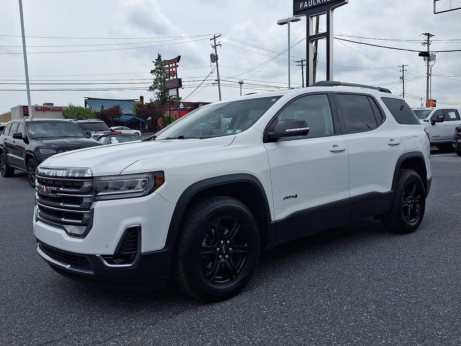 2021 GMC Acadia — rear three-quarter view