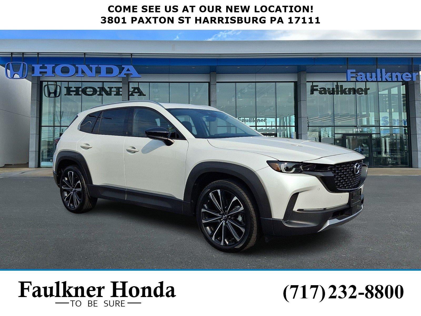 2024 Mazda Mazda CX-50 2.5 Turbo Premium Plus Package AWD in Wind Chill Pearl — front three-quarter view