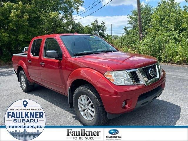 2017 Nissan Frontier Crew Cab 4x4 SV V6 Auto *Ltd Avail* in Lava Red — front three-quarter view