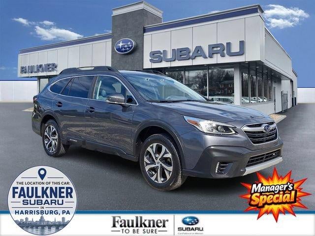2022 Subaru Outback Limited CVT in Magnetite Gray Metallic — front three-quarter view