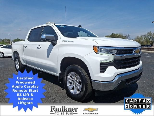 2026 Chevrolet Silverado 1500 LT in Summit White — front three-quarter view
