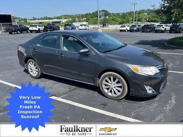2012 Toyota Camry XLE in Gray — front three-quarter view