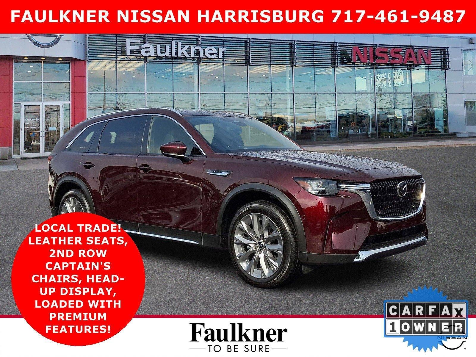 2025 Mazda Mazda CX-90 3.3 Turbo Premium Plus Package in Artisan Red Premium — front three-quarter view