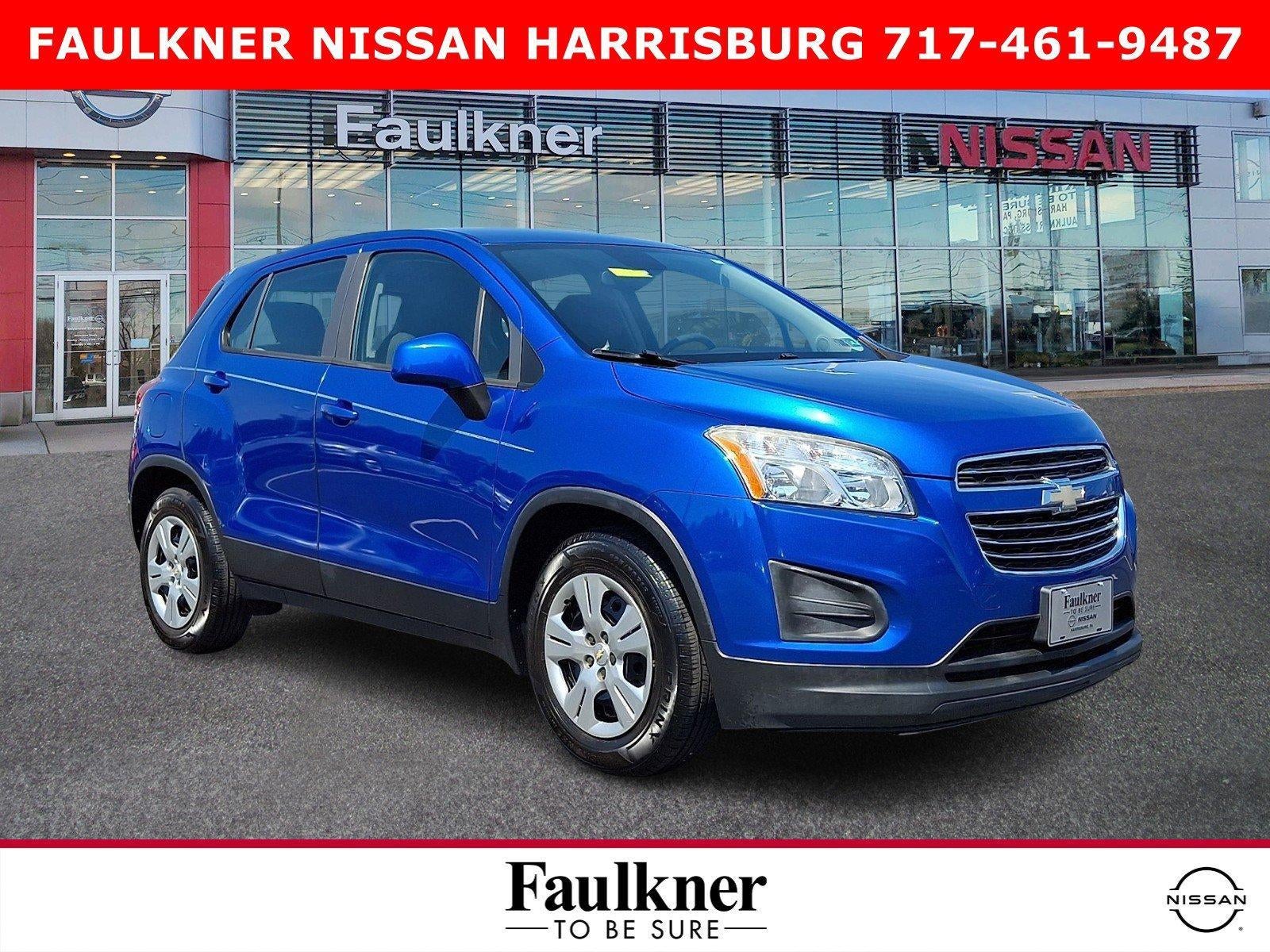 2016 Chevrolet Trax FWD 4dr LS in Brilliant Blue Metallic — front three-quarter view
