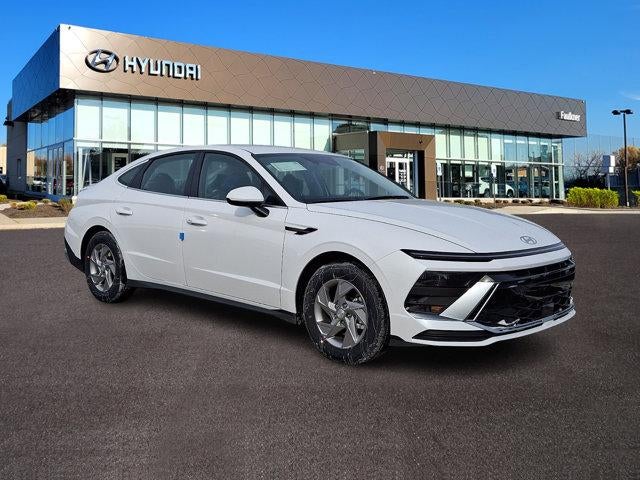 2026 Hyundai SONATA SE in Serenity White — front three-quarter view