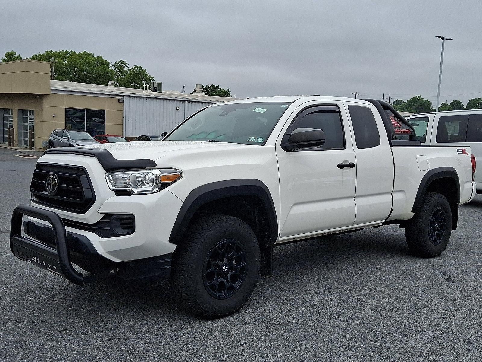 2020 Toyota Tacoma 4WD SR in Super White — front three-quarter view