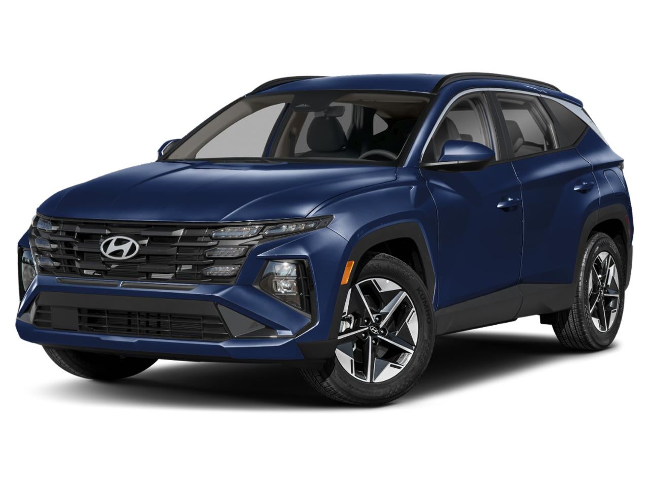 2026 Hyundai TUCSON SEL in Atlantis Blue — front three-quarter view