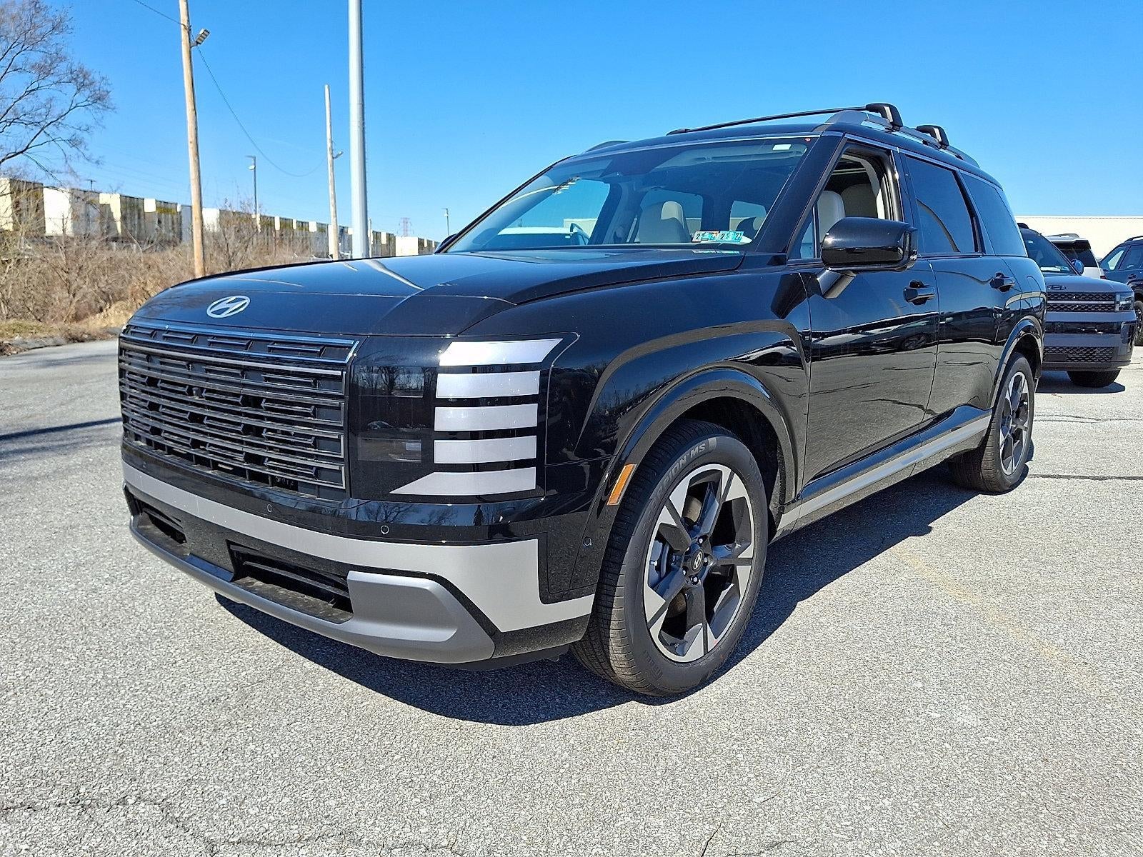 2026 Hyundai PALISADE HYBRID Limited in Abyss Black Pearl — front three-quarter view