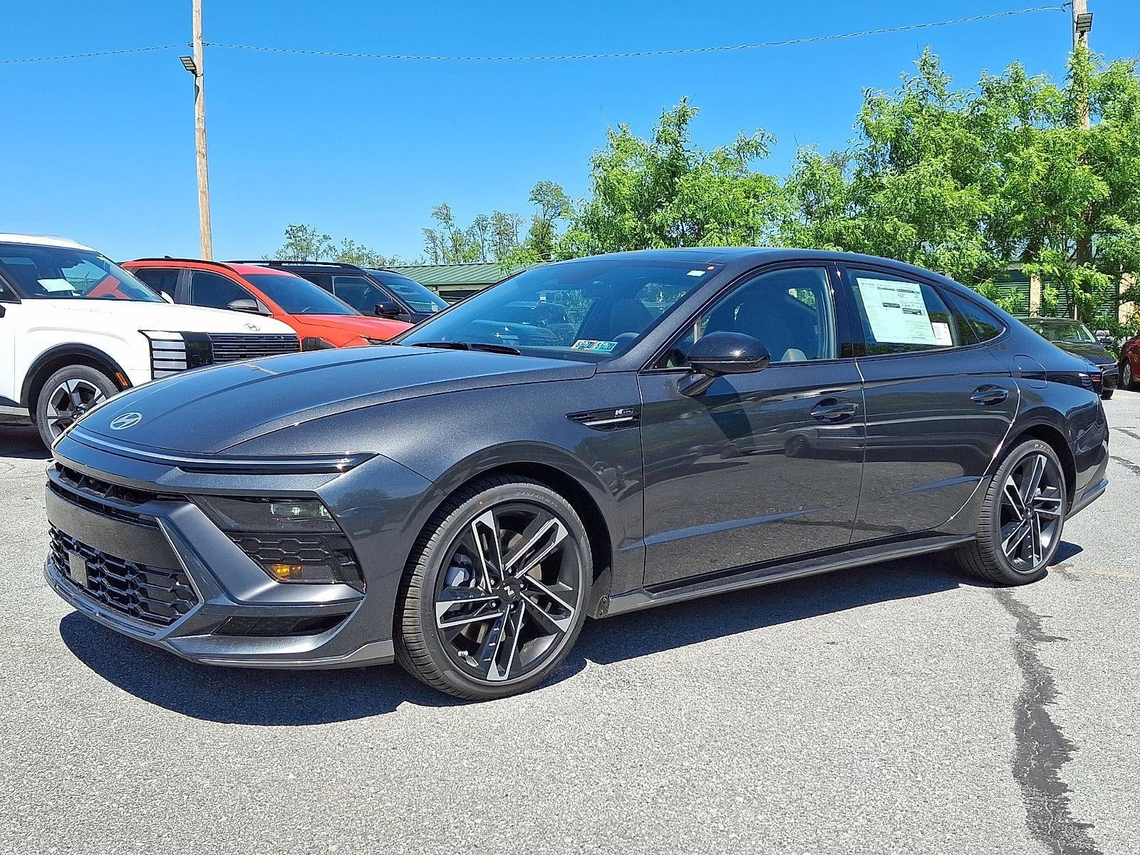 2026 Hyundai SONATA N Line in Portofino Gray — front three-quarter view