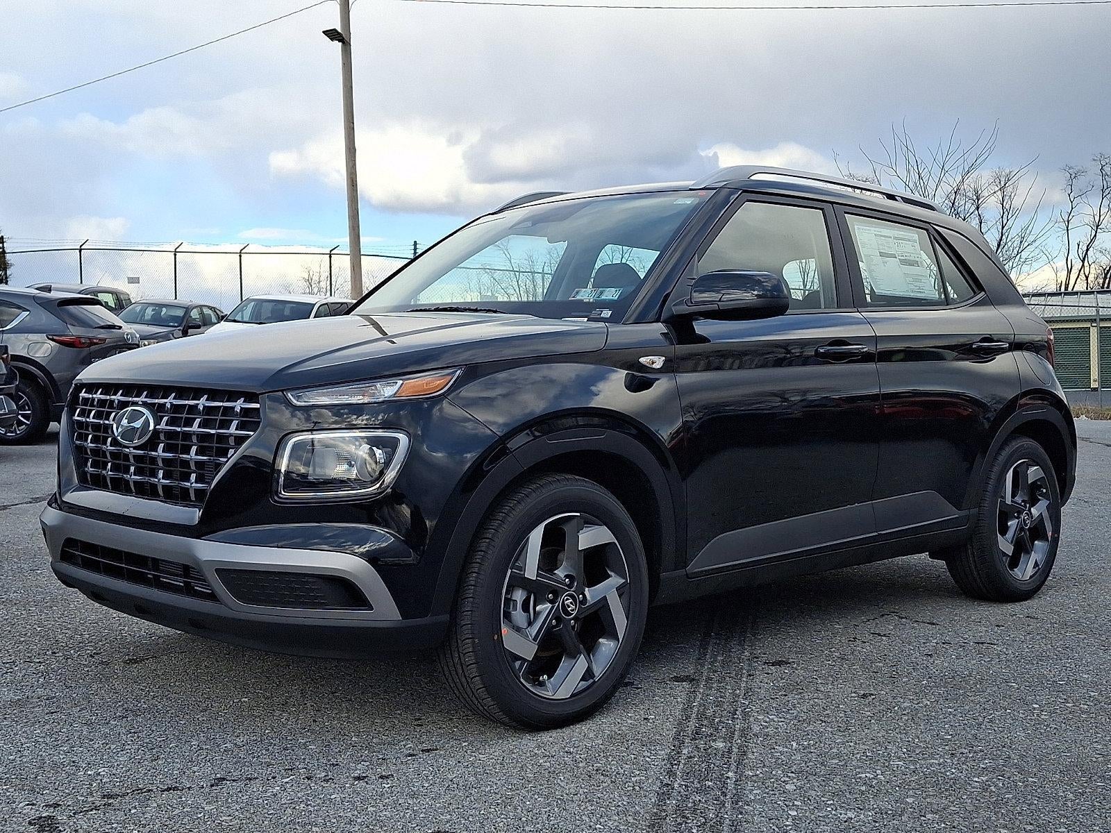 2026 Hyundai VENUE SEL in Onyx Black — front three-quarter view